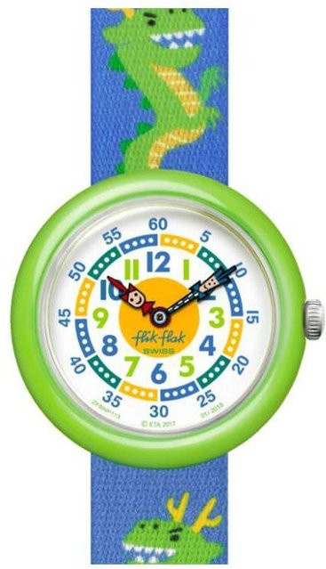 Flik Flak Kinderuhr, Quarz, Kunststoff, Weiß, Textil/NATO - Bild 1