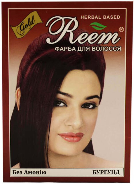 Reem Henna-Haarfarbe Bordeauxrot, 60 g, Unisex - Bild 1