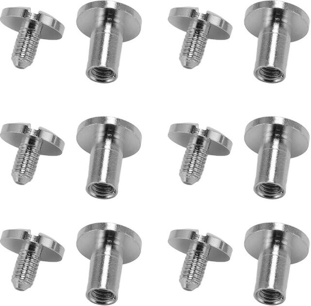 20 Set Nieten und Schrauben aus Zinklegierung in Silber und Grau für DIY-Projekte und Buchbinden von Shoemst - Bild 1