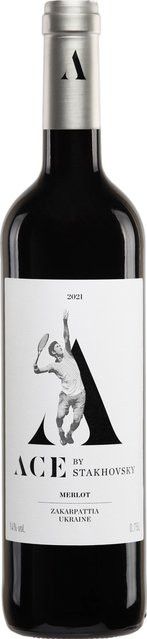 Stakhowsky ACE Merlot Rotwein, 2021, Ukraine, trocken, 0,75 l - Bild 1