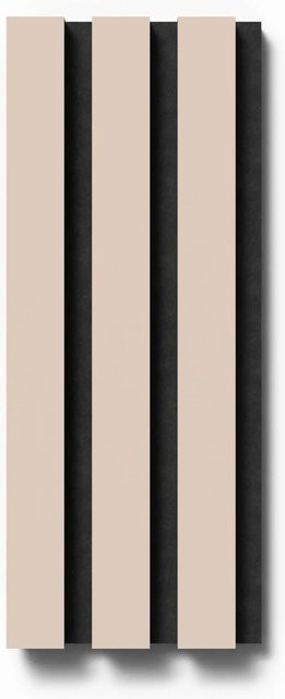 Denpanels Akustikpaneel Muster Linoleum Powder Filz Schwarz in Streifenoptik im skandinavischen Stil B: 29,5 cm, H: 15 cm - Bild 1