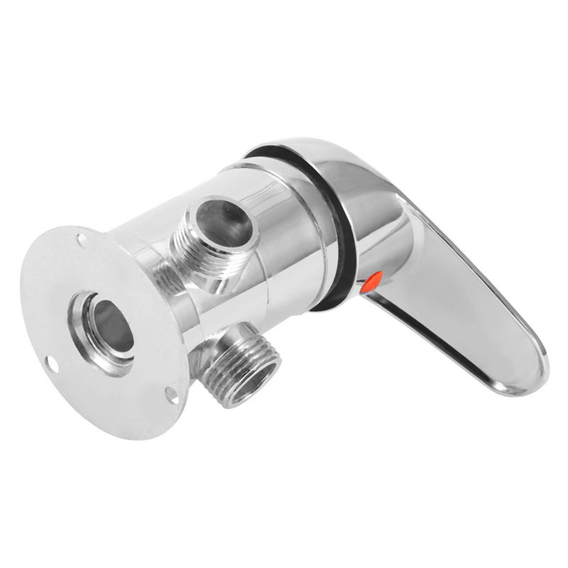 TOMTOP JMS 3-Wege-Badezimmer-Winkelventil für Duschkopf und Duschenumschaltventil, G1/2 Zoll, Weiß/Silber - Bild 3