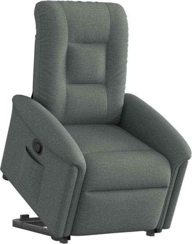vidaxl Relaxsessel mit Aufstehhilfe aus Stoff in Anthrazit und Grau - Bild 1