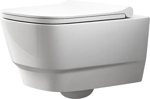 Kreabad Taharet Dusch WC Wand WC 212 mit Soft Close WC Sitz, Weiß, B/H/T: 53 x 36 x 53 cm - Bild 1