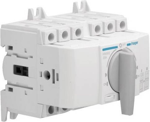 Hager HIM302 Lastumschalter 3polig 20A 415V in Weiß - Bild 1