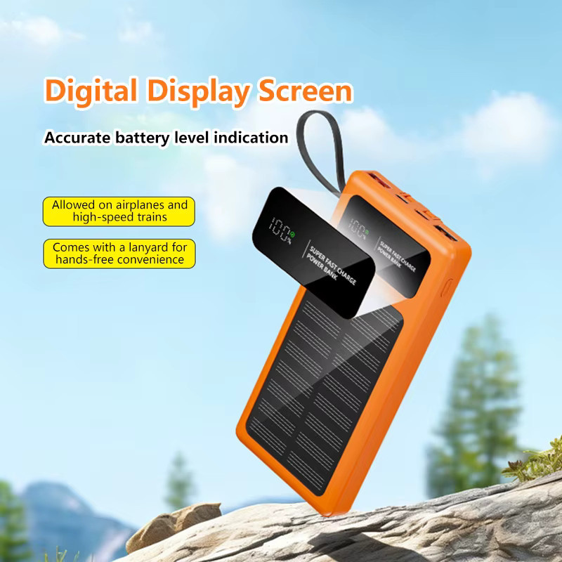 OnePlus Solarpowerbank mit Hochkapazität und Schnellladefunktion in Orange - Bild 3