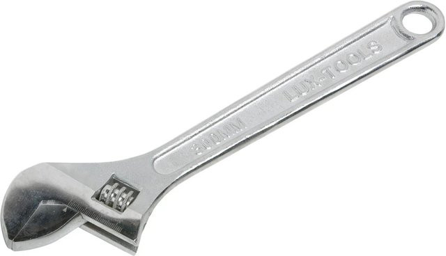 LUX-TOOLS Rollgabelschlüssel aus Stahl in Silber, Länge: 300 mm - Bild 1