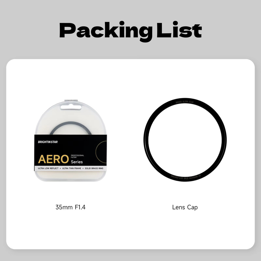 Brightin Star AERO UV-Filter MCUV Linsenschutz mit Nano-Beschichtung in Schwarz - Bild 2