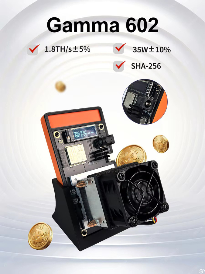 Magic Miner Bitaxe Gamma 601/602 SHA256 ASIC Miner für Bitcoin mit 1,7 bis 1,8 TH/s und 35W - Bild 4