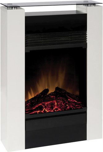 Dimplex Elektrokamin Gisella white in Schwarz mit LED und Fernbedienung, max. 1,5 kW - Bild 1