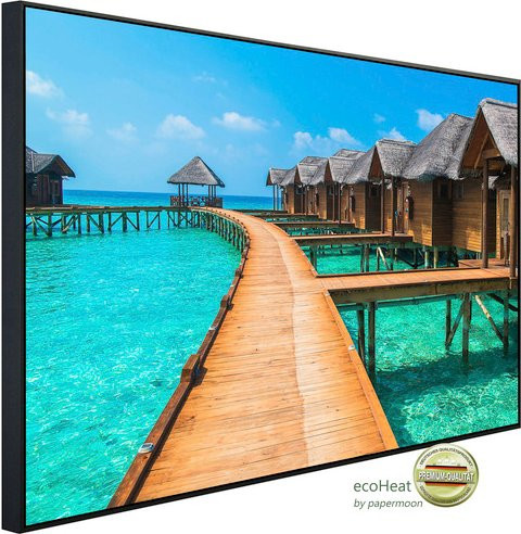 papermoon EcoHeat Infrarotheizung für Wasserbungalows mit Matt-Effekt in Bunt, App-Steuerung und Überhitzungsschutz - Bild 1
