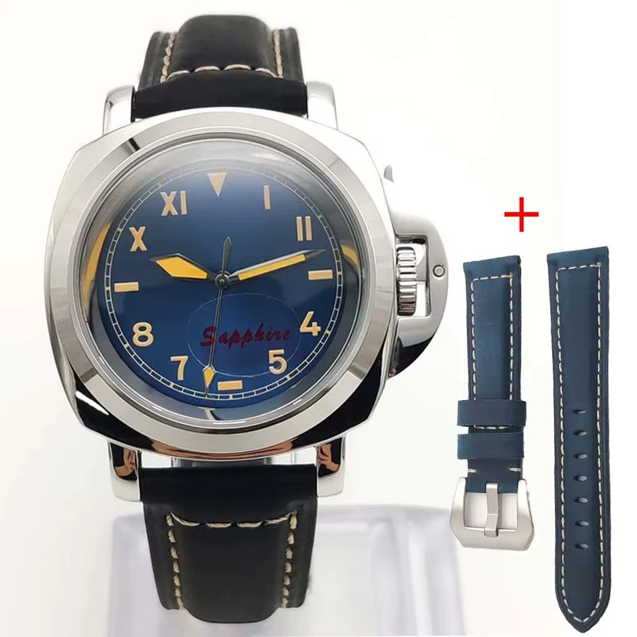 Parnsrpe Armbanduhr Automatik, Edelstahl, 40 mm, Herren, Leder - Bild 3