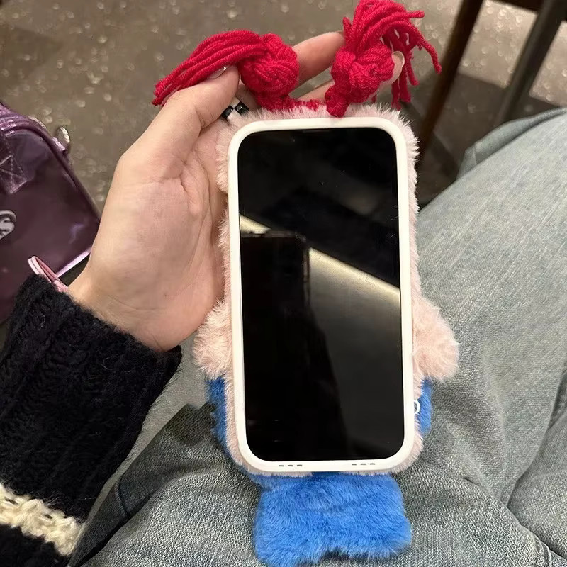 Flauschige 3D Meerjungfrau Handyhülle für iPhone 15 14 13 12 11 Pro Max Plus in Multicolour - Bild 4