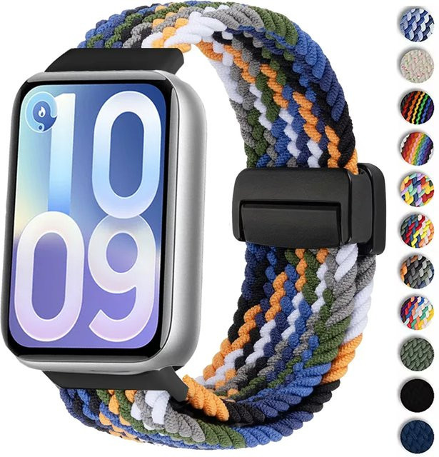 Xiaomi Uhrenarmband, geflochtenes Nylon, Textil/NATO, Bunt, Unisex - Bild 1