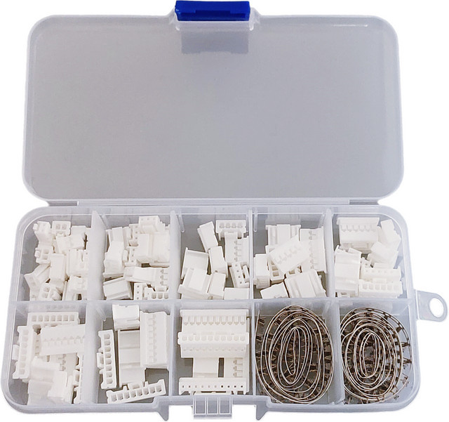 PAP-05V-S Stecker Gehäuse mit Buchse und Terminals für PA2.0 PAE2.0 2,0mm in Weiß - Bild 1