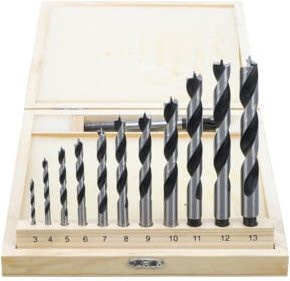 BGS Holzbohrer und Zentrierbohrer Set, 14-teilig, Silber - Bild 1