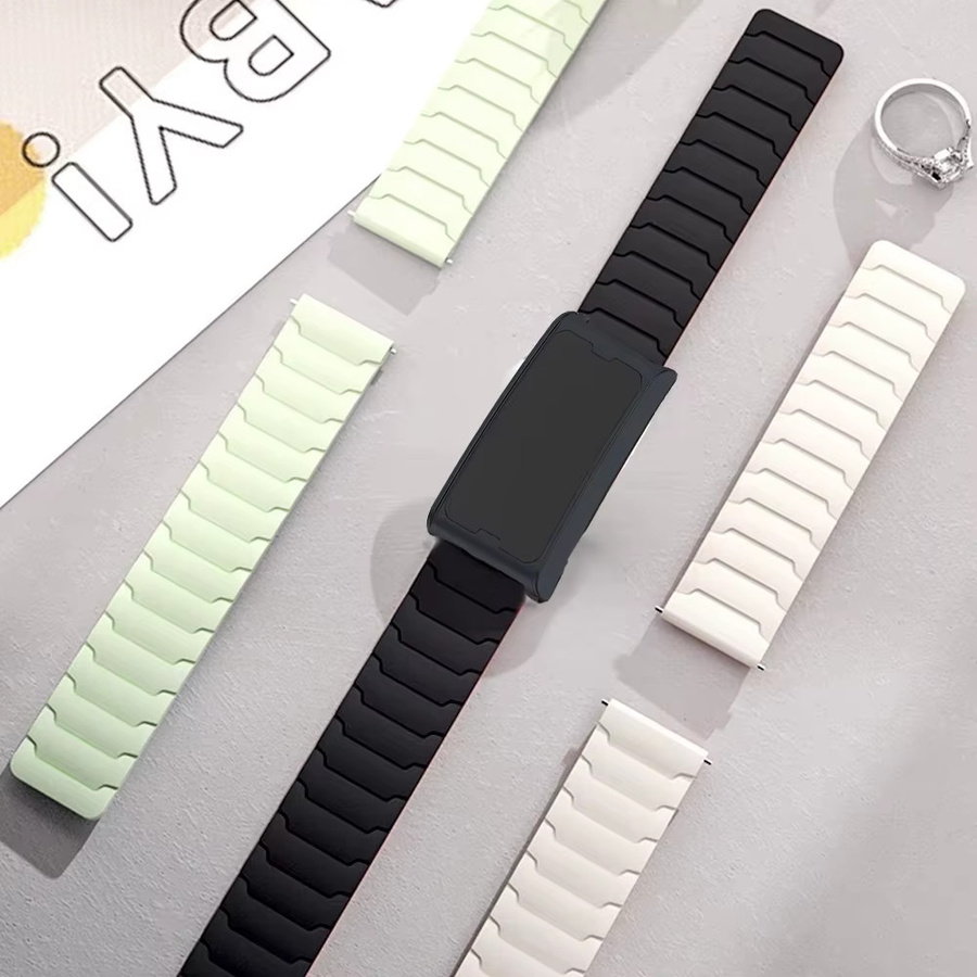 Amazfit Helio Uhrenarmband, Silikon, 22 mm, Schwarz, Unisex - Bild 2