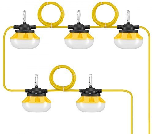 VEVOR Arbeitsleuchten als Lichterkette, 50W, 5000LM, wasserdicht und koppelbar, Weiß - Bild 1