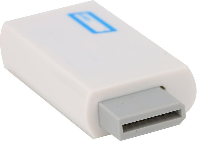 KONNWEI HD Multimedia Interface Konverter für WII mit HDMI und 3,5mm Jack Anschluss in Weiß - Bild 1
