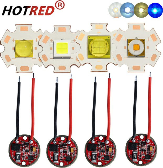 LED Taschenlampen-Treiber OTCRREE für XHP70.2 XHP70.3 Hi XHP90 SBT90, Durchmesser: 23 mm, DC 3-3,7 V - Bild 1
