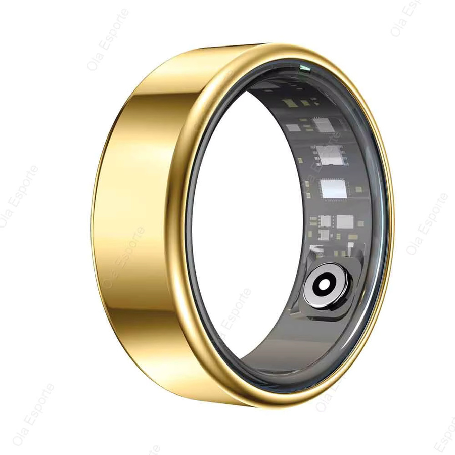 Ola Esporte Smart Ring 2026 in Gold mit Herzfrequenz-, Blutdruck- und Sauerstoffüberwachung, 5ATM wasserdicht, kompatibel mit iOS und Android, Unisex - Bild 5