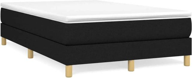 vidaXL Boxspringbett in Schwarz mit Stoffbezug, B/T/H: 120 x 200 x 25 cm - Bild 1