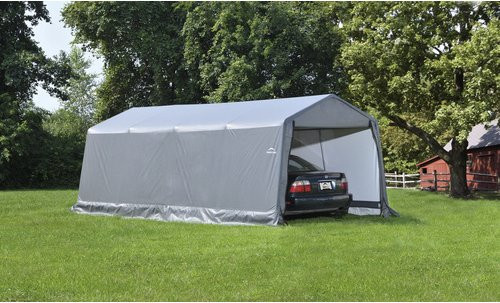 ShelterLogic Foliengarage Weidezelt In-A-Box Beige 18,3 m² B/T: 300 x 610 cm - Bild 2