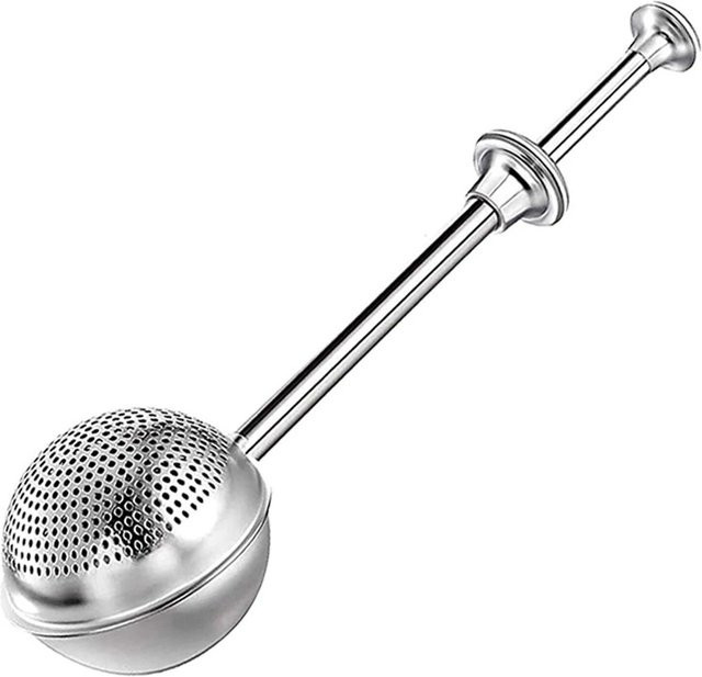 Edelstahl Me Sieb LChome in Silber für Mehl, Zucker und Kakao zum Backen und Bestäuben von Desserts - Bild 1