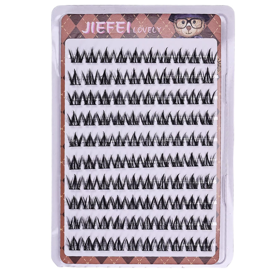 JIEFUXIN Falsche Wimpern, Black, Natürlich, Unisex - Bild 6