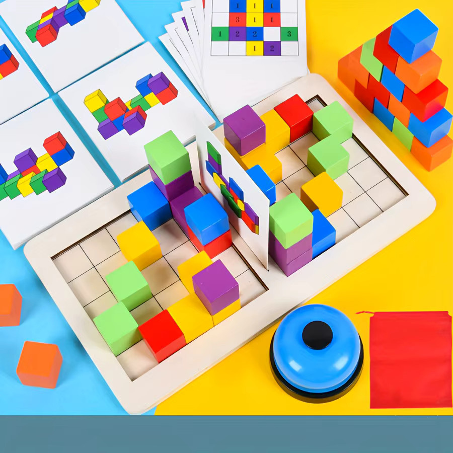 Tlewj Weltraum, Hölzerne Zweispieler-Kampfblöcke, Brettspiel, Puzzle - Bild 2