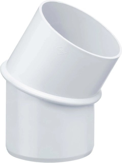 Inefa Rohrbogen 30 Grad DN 100 aus PVC für Fallrohr in Weiß - Bild 1