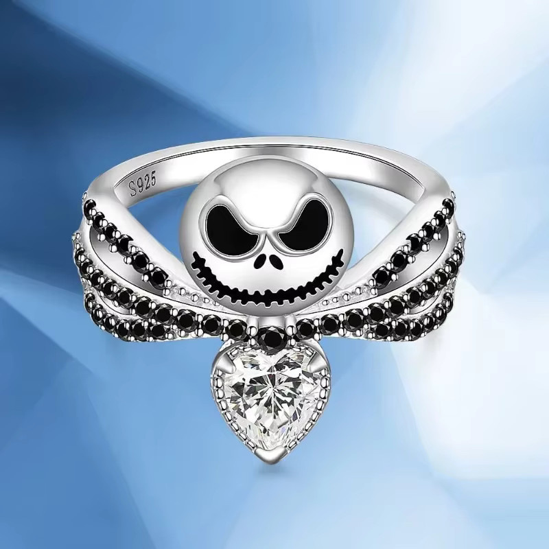 Hasbro Charm-Ring, Schwarz, Emaille, Kristall, Unisex - Bild 4