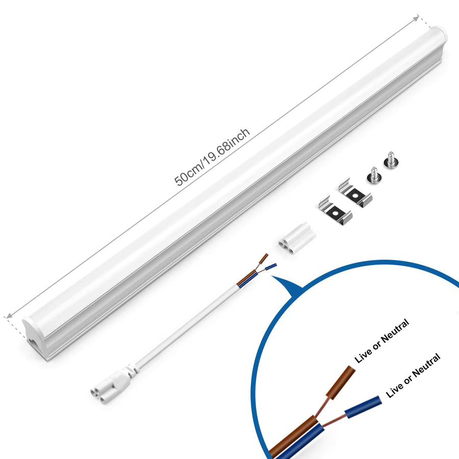 MALITAI T5 LED Aluminium Bar Leuchte, Farbe: Weiß, Leistung: 15W, Länge: 50 cm - Bild 2