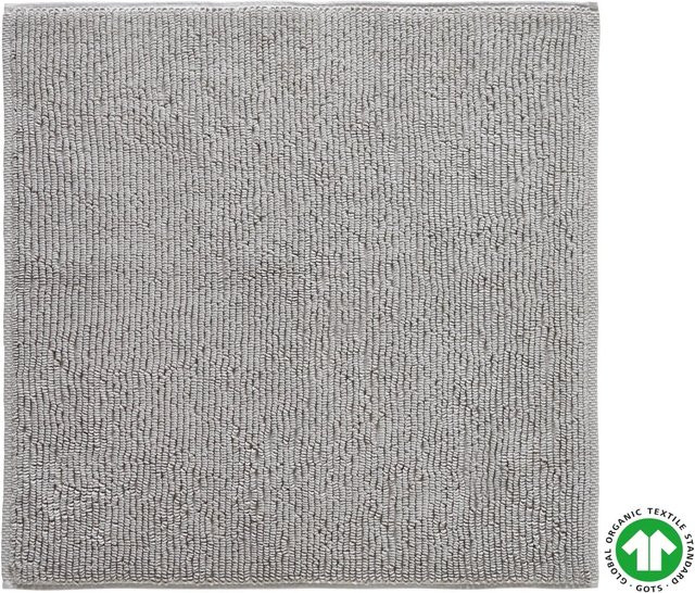 ecoTree Badematte Hanna aus Bio-Baumwolle, rund, Grau, Durchmesser: 60 cm - Bild 1