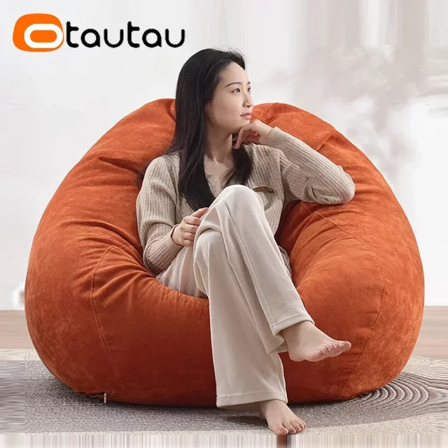 OTAUTAU Outdoor-Sitzsackbezug DD159 aus Chenille und Polyester, wasserabweisend, ohne Füllung - Bild 1
