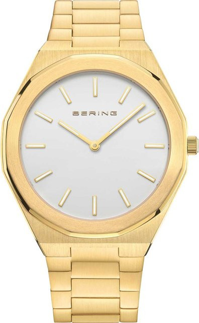Bering Herrenuhr, Quarz, Edelstahl, Silber, 41 mm, 3 ATM - Bild 1