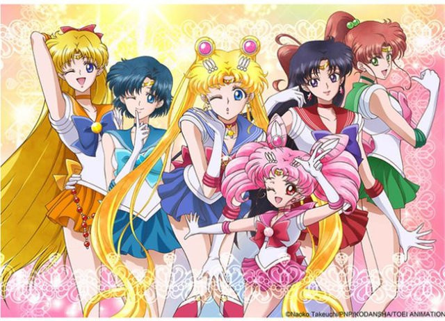 Sailor Moon 5D DIY Diamantmalerei Set als Kreuzstich Kit für Handarbeit, Rund, Mehrfarbig, B/H: 30 x 25 cm - Bild 1