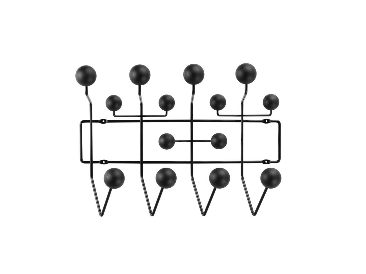 Vitra Hang It All Aufhängesystem aus lackiertem Holz in Schwarz, B/T/H: 50,5 x 17,0 x 14,0 cm - Bild 2
