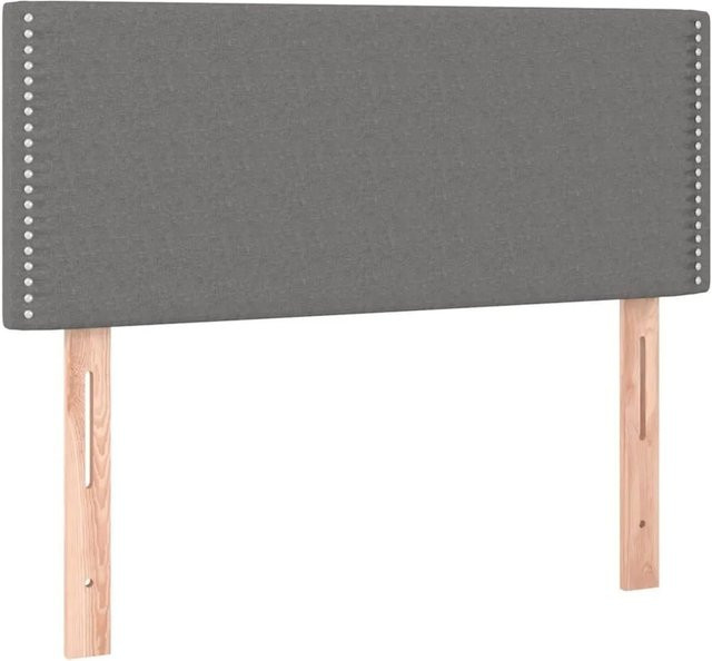vidaXL Kopfteil Polsterteil Dunkelgrau Stoff Breite: 90 cm, Tiefe: 5 cm, Höhe: 78-88 cm - Bild 1