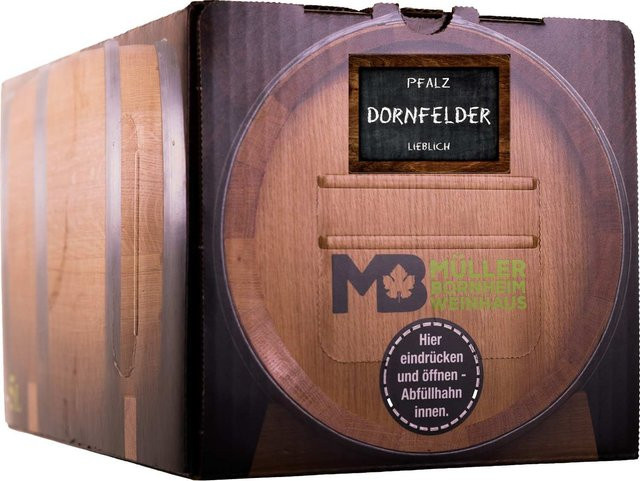 Weinhaus Müller Bornheim, Dornfelder, lieblich, Rotwein, 5 l - Bild 1