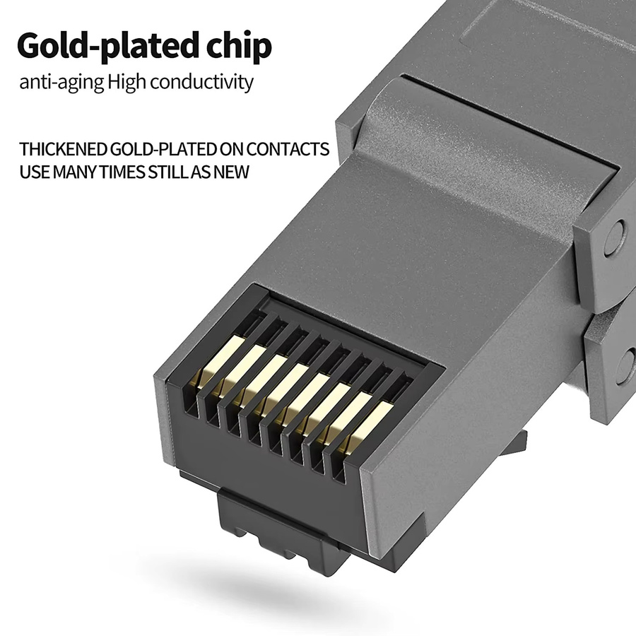 Natalink RJ45-Modularstecker für Cat8 Cat7 Cat6a Ethernet-Anschlüsse, abgeschirmte LAN-Stecker, 1 Stück - Bild 3