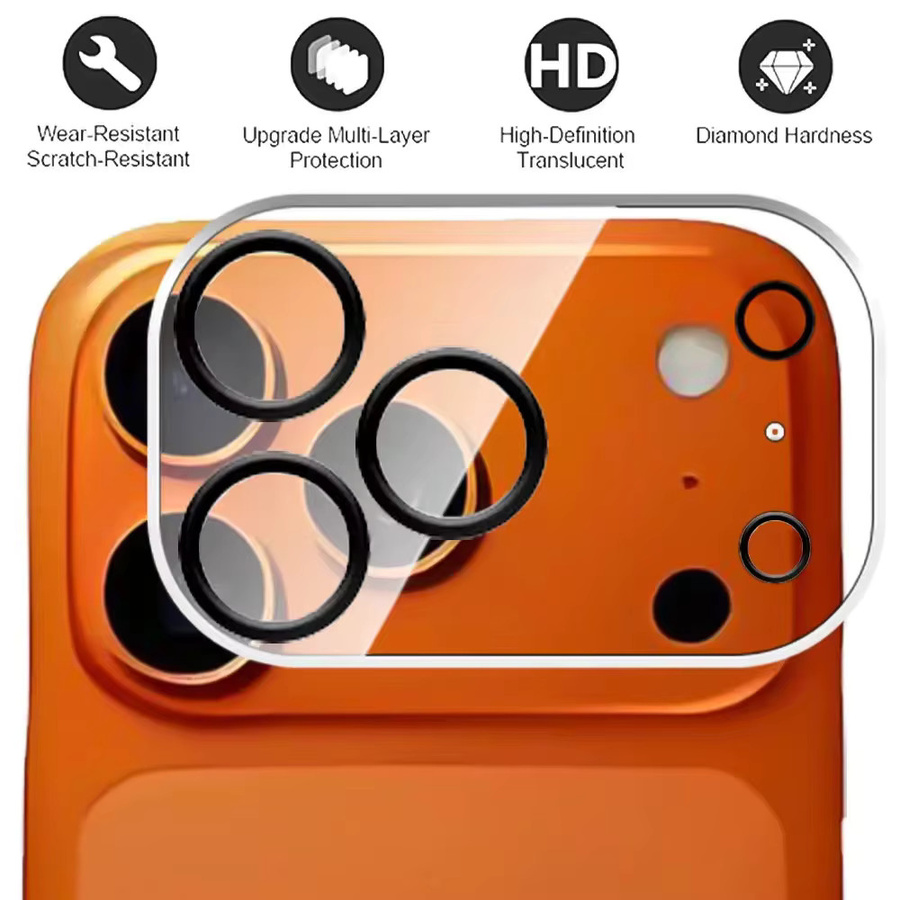 Apple iPhone 17 Pro Max HD Kamera Schutz 3D Objektiv Glas Film Abdeckung - Bild 4