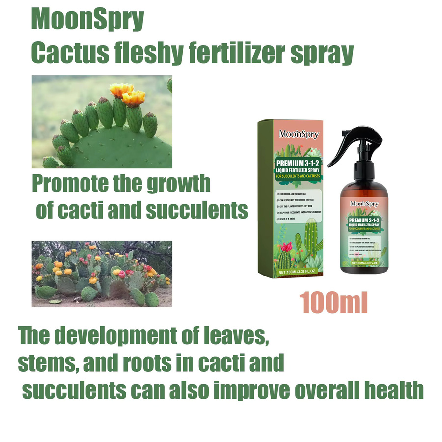 MoonSpry Nährstofflösung für Sukkulenten zur Wurzel-Steigerung und Knospenförderung als flüssiger Blumentopfdünger für blühende Pflanzen in Mehrfarbig - Bild 4
