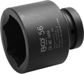 BGS Kraft-Steckschlüssel-Einsatz Sechskant 5856 mit 25 mm Antrieb und 56 mm Schlüsselweite - Bild 1