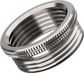 Lapp Adapter SKINDICHT-MA-M/PG-25X1,5/16 aus vernickeltem Messing mit Innengewinde PG 16 und Außengewinde M 25 in Silber - Bild 1