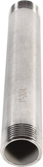 Fishine Rohrverschraubung Adapter Außengewinde x Außengewinde aus 304 Edelstahl in Silber - Bild 1