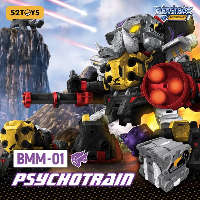 52TOYS MECHABEAST BMM-01 PSYCHOTRAIN Deformationsroboter, Actionfigur - Bild 1