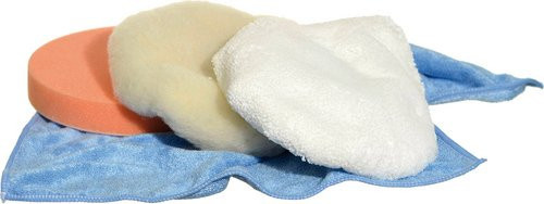 Yachticon Polier-Set für Poliermaschinen, Farbe: Weiss, Durchmesser: 180 mm - Bild 1