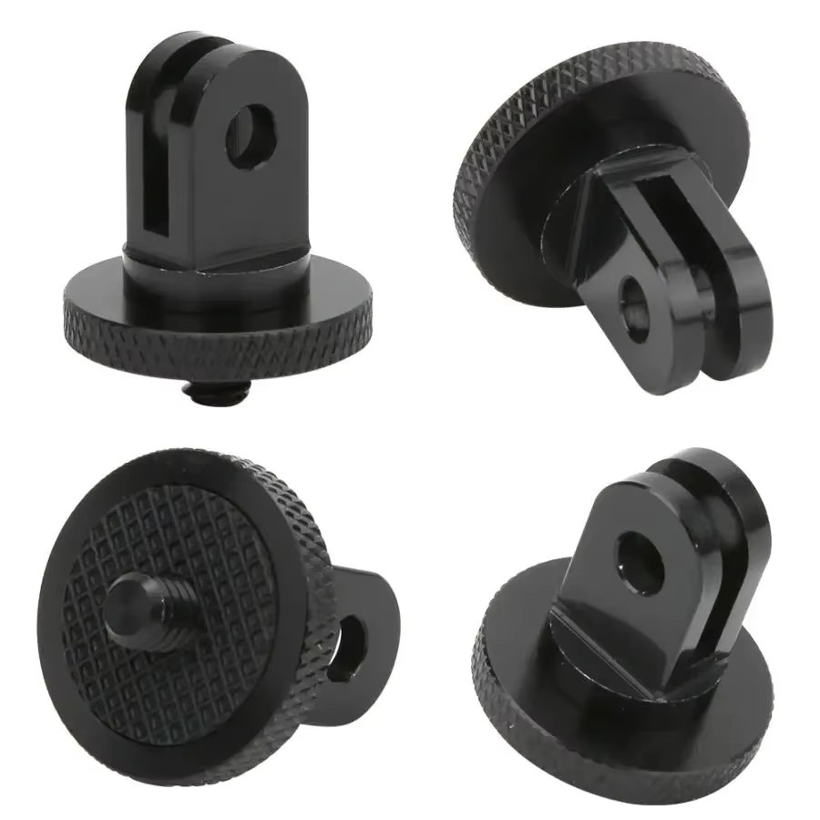 Wrumava Mini-Stativ-Adapterhalterung aus Aluminiumlegierung für GoPro und Sjcam M10 in Schwarz - Bild 3