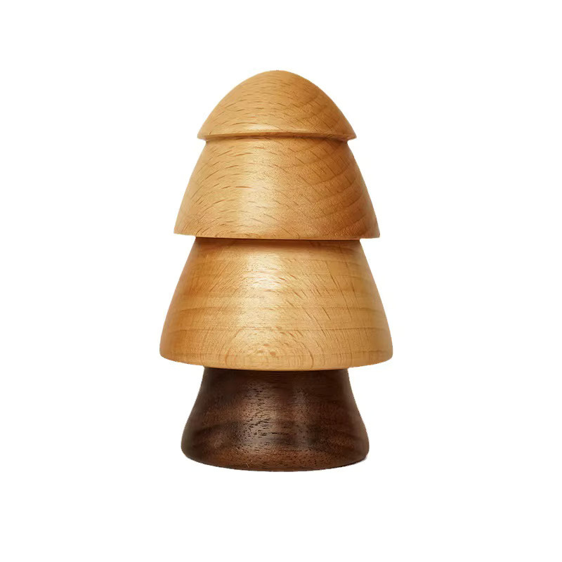 JUSTINLAU Zahnstocherhalter aus Massivholz in Braun im nordischen Stil - Bild 2